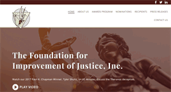 Desktop Screenshot of justiceawards.com